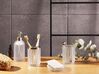 4 accessoires de salle de bains en céramique transparente TAPIA_825257