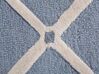 Teppich hellblau 160 x 230 cm marokkanisches Muster Kurzflor DALI_674575