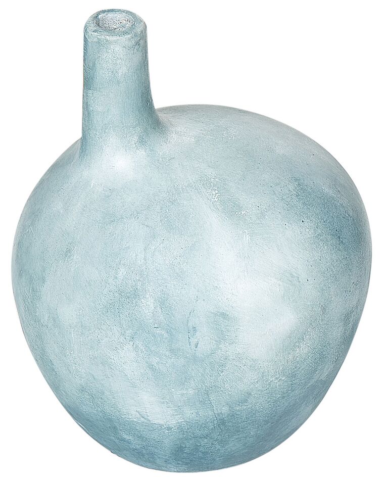 Kék terrakotta dekoratív váza 26 cm BENTONG_893546
