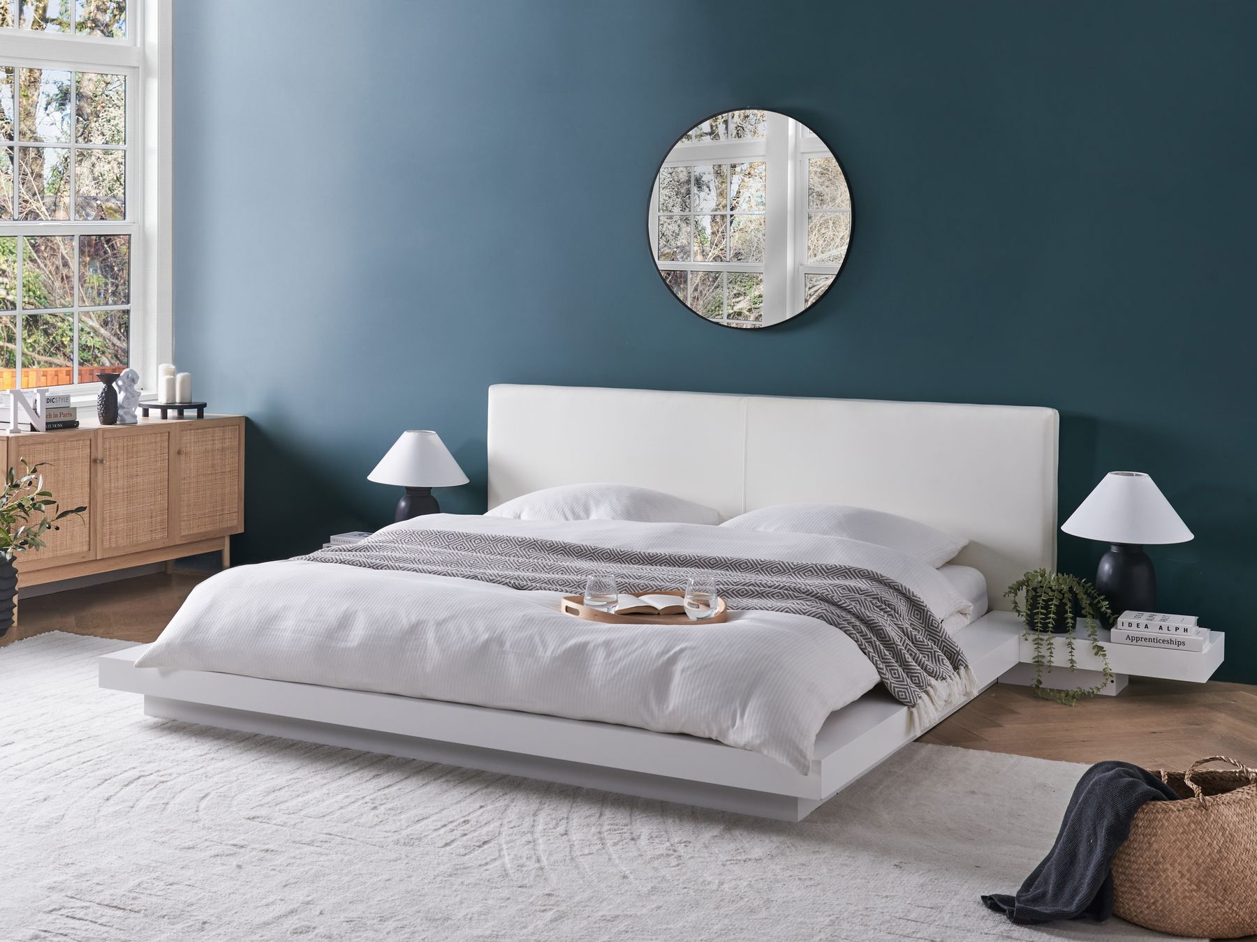 Hängelampe Glas weiss Kugelform BARROW S Beliani.ch
