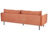 Conjunto de sofás 5 lugares com repousa-pés em tecido castanho dourado VINTERBRO_907075