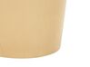 Pouf mit Stauraum Samtstoff beige / rosa ⌀ 40 cm MOUSEE_779600