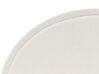 Cama con somier de bouclé blanco 160 x 200 cm MARGUT_877089