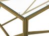 Mesa de centro de vidrio dorado 100 x 50 cm ORLAND_767893