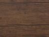 Essgruppe dunkler Holzfarbton / schwarz 4-Sitzer 110 x 70 cm HAMRY_785862