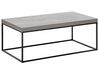 Tavolino da caffè metallo grigio e nero 100 x 60 cm DELANO_756677
