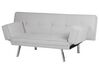 Fabric Adjustable Sofa Bed Light Grey BRISTOL_905082