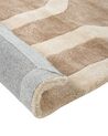 Viskózový koberec 160 x 230 cm béžový/hnědý MAHRIN_904610