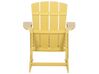 Zahradní židle s podnožkou žlutá ADIRONDACK_809667