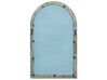 Drewniane lustro ścienne 66 x 109 cm niebieskie MELAY_899849