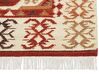 Kelim Teppich Wolle mehrfarbig 80 x 150 cm geometrisches Muster Kurzflor VOSKEVAZ_859304