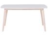 Mesa de comedor blanco/madera clara 150 x 90 cm SANTOS_675442