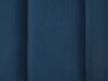 	Cama con somier de terciopelo azul marino/negro 180 x 200 cm SEZANNE_795491