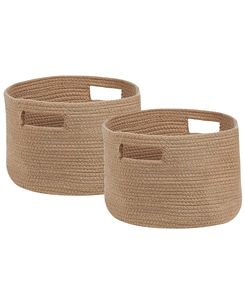 Puuvillakori luonnonväri ⌀ 30 cm 2 kpl CHINIOT Puuvillakori luonnonväri ⌀ 30 cm 2 kpl CHINIOT