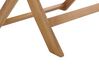 Set of 6 Acacia Garden Folding Chairs Light Wood TOLVE_784152