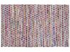 Tapis rectangulaire en coton - Tapis multicolore 140x200 cm - bariolé - ARAKLI_849394
