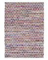 Tapis rectangulaire en coton - Tapis multicolore 140x200 cm - bariolé - ARAKLI_849394