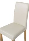 Sada 2 židlí pro jídelnu ekologická kůže béžová BROADWAY_761506