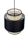 Lampe suspension en rotin noir et naturel BOERI_836976