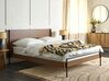 Łóżko 160 x 200 cm ciemne drewno LIBERMONT_905698