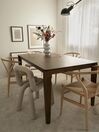 Dining Table 160 x 90 cm Dark Wood LOTTIE_813131