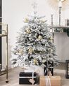 Zasněžený vánoční stromeček 120 cm bílý FORAKER_783313