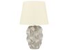 Lámpara de mesa de cerámica blanco crema/dorado 46 cm ALLIKA_749078