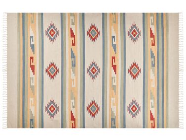 Tapis kilim en coton 200 x 300 cm multicolore APARAN