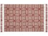 Bavlněný koberec 160 x 230 cm červený KIRSEHIR_848798