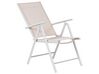 Conjunto de 6 sillas de jardín plegables beige CATANIA_884039