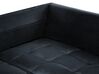 Canapé d'angle gauche en velours noir GRENA_837253