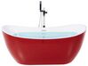 Fritstående badekar rød oval 170 x 77 cm ANTIGUA_828416