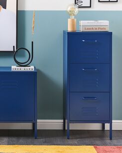 Lipasto teräs 3 laatikkoa laivastonsininen WOSTOK Lipasto teräs 3 laatikkoa laivastonsininen WOSTOK