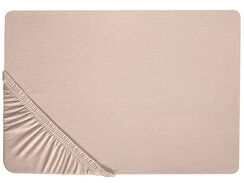 Muotoonommeltu puuvillalakana 160 x 200 cm beige HOFUF Muotoonommeltu puuvillalakana 160 x 200 cm beige HOFUF