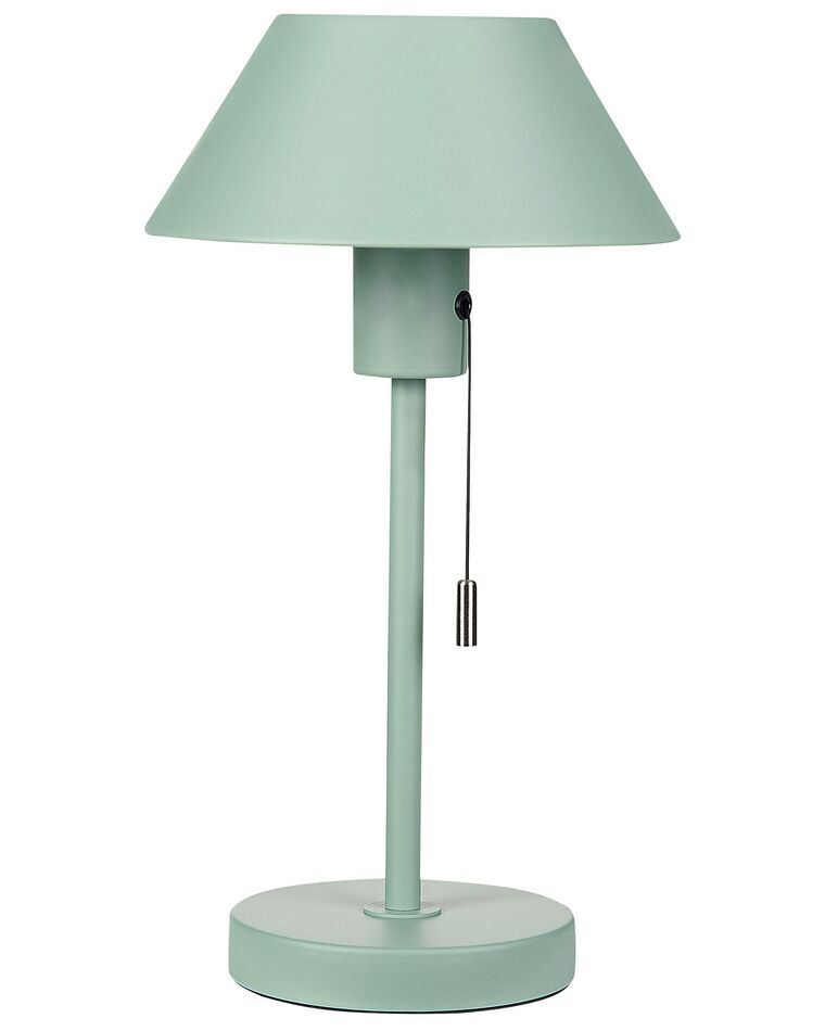 Bordslampa i metall ljusgrön CAPARO_851312