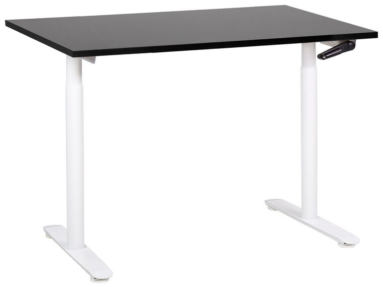 Työpöytä säädettävä musta/valkoinen 120 x 72 cm DESTINAS_899072