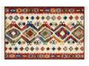 Kelim Teppich Wolle mehrfarbig 200 x 300 cm orientalisches Muster Kurzflor AREVIK_859508