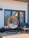 PE Rattan Hanging Chair with Stand Natural ARSITA_810486