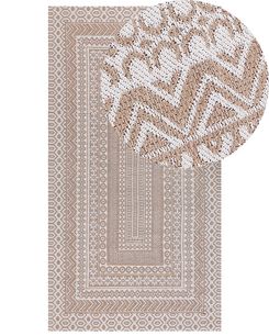 Matto beige/valkoinen 80 x 150 cm BAGLAR Matto beige/valkoinen 80 x 150 cm BAGLAR