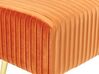 Narancssárga bársony ülőpad 180 x 40 cm PATERSON_860410