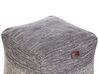 Pouf en coton gris clair 40 x 40 cm HIRRI_713389