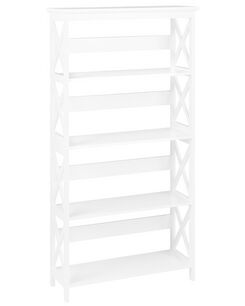 Kirjahylly 4 hyllyä valkoinen FOSTER Kirjahylly 4 hyllyä valkoinen FOSTER