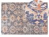 Cotton Area Rug 140 x 200 cm Blue and Red KURIN_862967