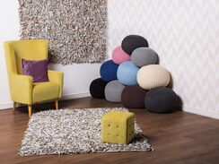 Matto nahka vaalea beige 160 x 230 cm MUT