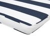 Bench Seat Pad Cushion 152 x 54 cm Blue and White VIVARA _774715