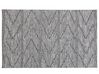 Cotton Area Rug 140 x 200 cm Black and White TERMAL_747851