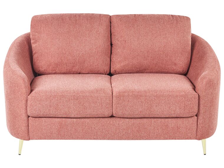 2-Sitzer Sofa Polsterbezug rosa / gold TROSA_851830