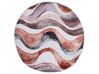 Tuinkussen set van 2 abstract patroon bruin ⌀ 40 cm SEBORGA_880971
