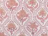 Coussin décoratif avec motif floral en coton 45 x 45 cm rouge et blanc PICEA_838922