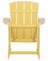 Záhradná stolička v žltej farbe ADIRONDACK_728495